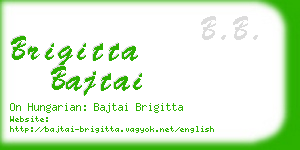 brigitta bajtai business card